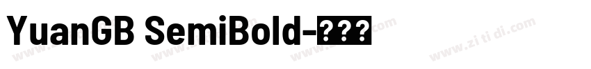 YuanGB SemiBold字体转换